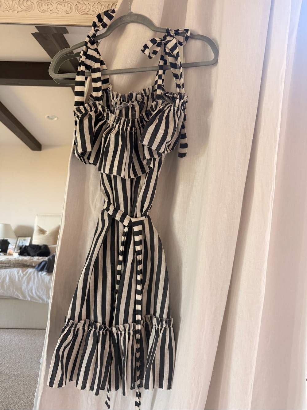 Zimmermann Honour Stripe Tie Short Dress Size 0